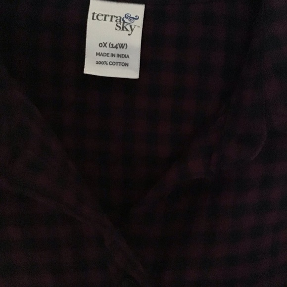 Flannel Red and black NWOT - Picture 2 of 4